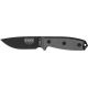 Esee Mdl 3 Stnd Edge Fxd Knife, 3.75in, Stnd Edge, Black Linen Micarta Hdl RC3P