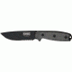 Esee Mdl 4 Part Srtd Fxd Knife, 4.5in, Srtd, Black Micarta Hdl, Black Sheath,clip plate RC4SMB