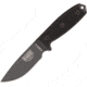 Esee Model 3 Tactical Fixed Blade Knife, 3.875in, 1095 Carbon Steel, Black, Micarta Handle ES3PTGB