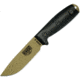 Esee Model 4 3D Fixed Blade DE Knife, 4.5 dark earth powder coated 1095HC steel blade, Black 3D machined G10 handle, 4PDE-001
