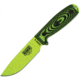 Esee Model 4 3D Fixed Blade Venom Knife, 4.5 green powder coated 1095HC steel blade, Black and green 3D machined G10 handle, 4PVG-007