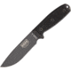 Esee Model 4 Gunsmoke Knife, 9in Overall, 4.5in Powder Coated 1095Hc Steel Blade, Black G10 Handle, Gunsmoke Blade, Black Molded Plastic Sheath With Clip Plate Attachment, ESEE-4P-TG-B