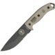 Esee Model 5 Serrated Tactical Fixed Blade Knife, 5.25in, 1095 Carbon Steel, Partially Serrated, Canvas Micarta Handle ES5STG