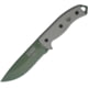 Esee Model 5 Survival Fixed Knife, Sheath, 5.25in, Serrated,OD Green Blade,OD Green Micarta Handle,Pommel RC5SOD