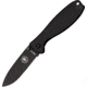 Esee Zancudo Framelock Black D2 Folding Knife,3in,D2 Tool Steel,Standard Edge,Black EDP Coated,Black,GRN Handle BRKR2B
