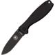 Esee Zancudo Framelock Black D2 Folding Knife,3in,D2 Tool Steel,Standard Edge, Black EDP Coated, Black, GRN Handle, BRKR2B D2 BLACK EDP