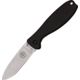 Esee Zancudo Framelock Black D2 Folding Knife,3in,D2 Tool Steel,Standard Edge,Stonewash, Black, GRN Handle, BRKR2 BLACK D2