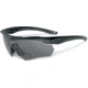 ESS Crossbow 2X Eyeshields Shooting Safety Glasses, Black Frame, Clear/Smoke Lenses 740-0504