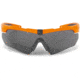 ESS Crossbow Ballistic Sunglasses, Hi-Vis Orange Frame, Smoke Gray/Clear Lens, EE9007-22