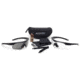 ESS Crosshair 2X Kit Ballistic Eyeshields, Clear and Smoke Gray Lenses, Black Frame ESS EE9014-02