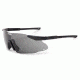 ESS ICE ONE Ballistic Eyeshield Kit,Black Frame,Nosepiece,Smoke Gray Lens,Pouch 740-0440