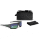 ESS Waterman Credence Sunglasses, Carbon Gray Frame, Polarized Mirrored Green Lens, Medium/Large, EE9015-18