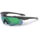 ESS Waterman CrossBladeSTD Sunglasses, Carbon Gray Frame, Polarized Mirrored Green Lens, Large, EE9032-29