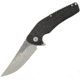 ETE JB Linerlock G10 Folding Knife, 3.75in Satin D2 Tool Steel Blade, Black 3D Machined G10 Handle, Pocket Clip, 6.3Oz, Designed By Jason Brous, ETEK1702
