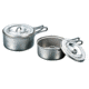 Titanium Ultralight Pot Set-Red-Small