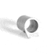 Evolution Gun Works National Match Bushing 1911, 9 mm, .6985 in, .577 in, Steel, Stainless, 14801