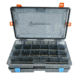 Evolution Outdoor Fishing 4 Latch 3600 Waterproof Tackle Tray, 2 pack, Smoke/Blue/Orange, 3600, 31015-EV