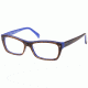 Exces 3102 Eyeglasses - Demi Amber-Blue Frame w/ Clear Lenses,Size 53-16-135 3102-142