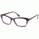 Exces 3129 Progressive Prescription Eyeglasses, Plum/Burgundy Frame, EX3129830PR