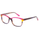 Exces 3147 Eyeglasses, Women's, Magenta-Cognac-Violet, 53-16-142, EX3147102