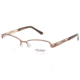 Exces Princess 109 Progressive Prescription Eyeglasses, Brown/Gold Frame, EXP109703PR