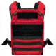 ExecDefense USA FIRE Universal Fit Plate Carrier, Red, Universal Size, PC-FPC-01