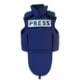 ExecDefense USA PRESS Ballistic Vest, III-A, Navy Blue, L, EXV-P-L