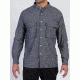 ExOfficio Air Strip Long Sleeve Shirt - Men's, Dk Pebble, Medium, 10012035-9420-M