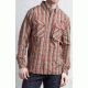 ExOfficio Air Strip Macro Plaid Long Sleeve Shirt - Men's -Dk Brick-XX-Large