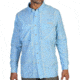 ExOfficio Air Strip Macro Plaid Long Sleeve Shirt - Men's -Lt Lapis-Large