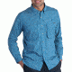 ExOfficio Air Strip Micro Plaid Long Sleeve Shirt - Men's-Atlantic-Large