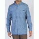 Air Strip Micro Plaid Long Sleeve Shirt - Mens-Galaxy-Small