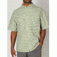 Air Strip Micro Plaid Short Sleeve Shirt - Mens -Olive-Small