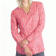 ExOfficio Airhart Long Sleeve Shirt - Women's -Hot Coral-Small