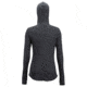 ExOfficio BugsAway Lumen Full Zip Hoody - Women's, Carbon, XL, 21113285-9703-XL