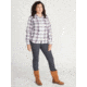 ExOfficio Demo, Madison Midwght Flannel Long Sleeve - Women's, White, Medium, 2001-3358-White-M-DM