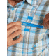 ExOfficio Estacado Short Sleeve Shirt - Mens, Clear Blue, Large, 1002-3249-5440-L