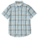 ExOfficio Estacado Short Sleeve Shirt - Mens, Clear Blue, Large, 1002-3249-5440-L