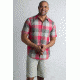 ExOfficio Next-To-Nothing Artesia Plaid Short Sleeve Shirt Men's, Caliente, XL 10023032-4304_XL