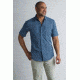 ExOfficio Salida Ombre Plaid Short Sleeve Shirt Men's, Indigowash, L 10023146-5990_L