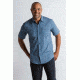 ExOfficio Salida Ombre Plaid Short Sleeve Shirt Men's, Indigowash, L 10023146-5990_L