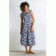 ExOfficio Wanderlux Cap Sleeve Midi Dress Women's, Tile Print, S 20613102-7246_S
