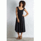 ExOfficio Wanderlux Cap Sleeve Midi Dress Women's, Black, XL 20613102-9999_XL