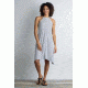 ExOfficio Wanderlux Stripe Halter Dress Women's, White, M 20613147-1000_M