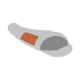 Exped Lite 500 Sleeping Bag, Terracota/Grey, Small Right, 7640120118587