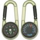 Explorer Carabiner Compass w/ Black Face and thermometer, Bronze Casing EXP23