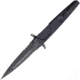 Extrema Ratio BF4 Contractor Linerlock Folding Knife, 4.75in, Black Anodized Aluminum Handle, N690 SS Partially Serrated Double Edge Dagger w/Black Mil-C-13924 Burnishing, 04.1000.0498/BLK