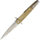 Extrema Ratio BF4 Contractor Linerlock Folding Knife, 4.75in Stonewash Partially Serrated N690 SS Dagger Blade, Desert Tan Anodized Aluminum Handle, Double Edge Blade, Desert tan, 04.1000.0498/DW