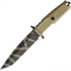 Extrema Ratio Col Moschin Desert Warfare Knife, 6.25 partially serrated Bohler N690 stainless tan, Desert tan Forprene handle, 0125DW