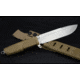 Extrema Ratio DMP Fixed Blade Knife, 6in, N690 Stainless Blade, Hybrid Coyote Sage Forprene Handle, 04.1000.0219/HCS